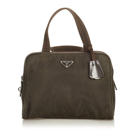 PRADA Women's Handtasche aus Baumwolle in Braun 